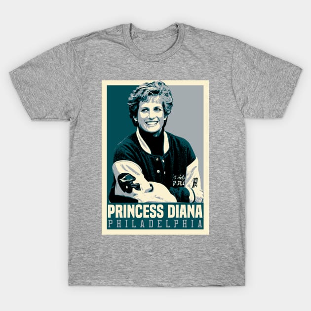 Princess Diana - Philadelphia Eagles Fan T-Shirt by mia_me